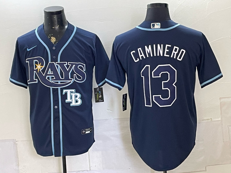 Men 2026 Tampa Bay Rays #13 Caminero blue Game Nike MLB Jersey 0727003->tampa bay rays->MLB Jersey